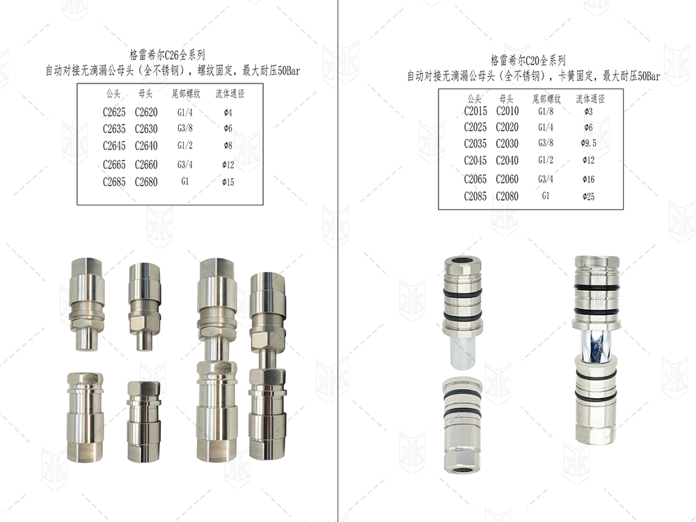 格雷希尔C系列自动公母接头
