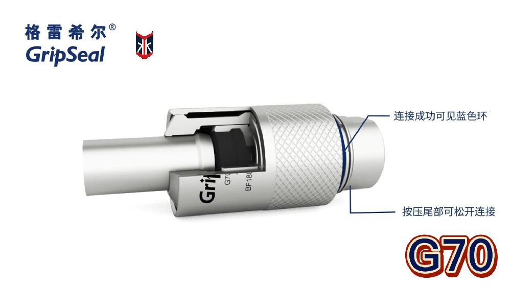 格雷希尔GripSeal：G70快速密封接头视频演示