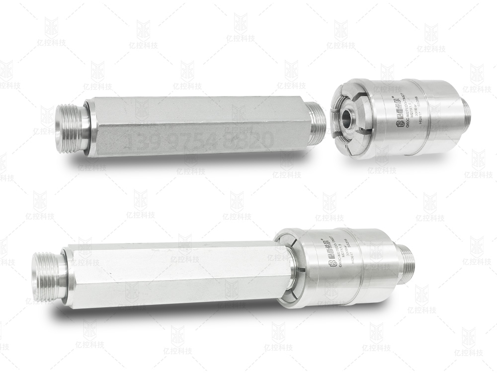 格雷希尔定制款密封测试接头，解决外螺纹液压油输送管件的通油测试